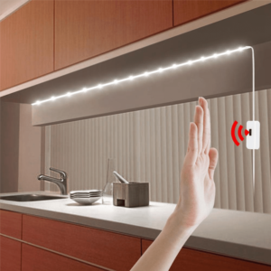 JAERBEE Smart Lamp PIR Motion Sensor Hand Scan LED Night Light 5V USB LED Strip Waterproof Tape Bedroom Home Wardrobe Decor C