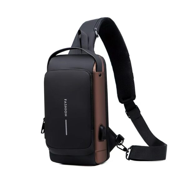Travel in Style with a USB Charging Chest Bag, Crafted with Multifunctionality and Elegance for Men on the Move - Image 3