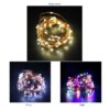 10m 100 led usb পরিচালিত মিনি রঙিন ফেইরি লাইটস ওয়াটারপ্রুফ ক্রিসমাস ডেকোরেশন কালার কপার ওয়্যার স্ট্রিং হলুদ/সাদা - fairy lights for room decoration