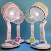 Rechargeable Folding Table Fan with Led Light - Image 2