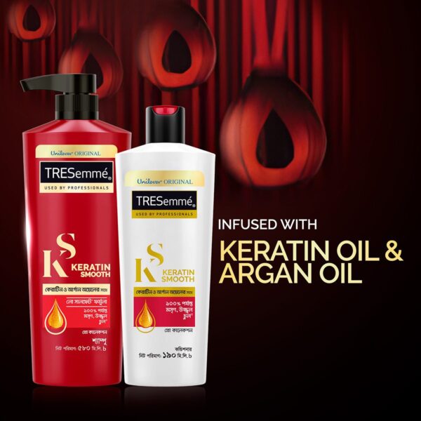 Tresemme Conditioner Keratin Smooth 190ml.ট্রেসেমে কন্ডিশনার কেরাটিন স্মুথ 190 মিলি l - Image 2