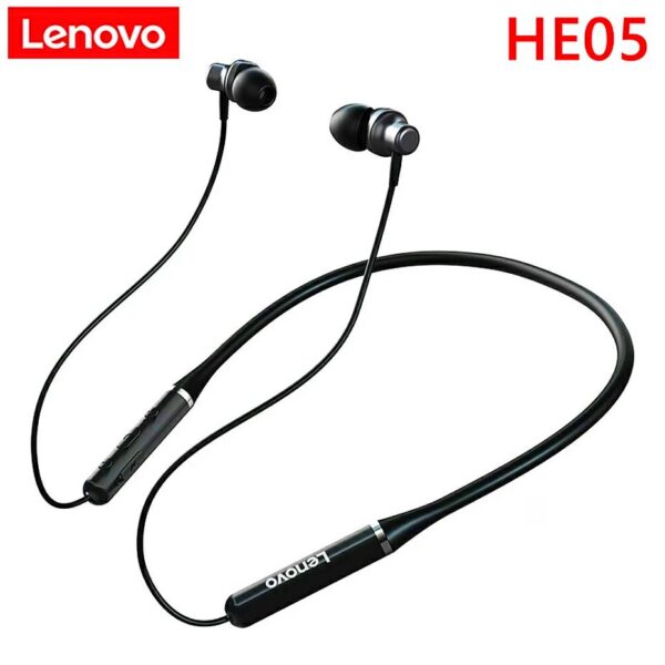 Lenovo HE05 Wireless In-Ear Neckband Earphone - Image 2