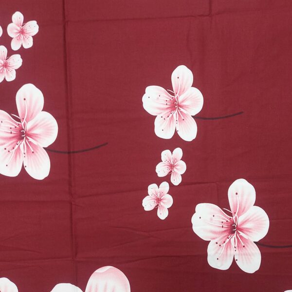 Periwinkle Maroon Bed Sheet  100% Cotton Bedsheet hometex - Image 3