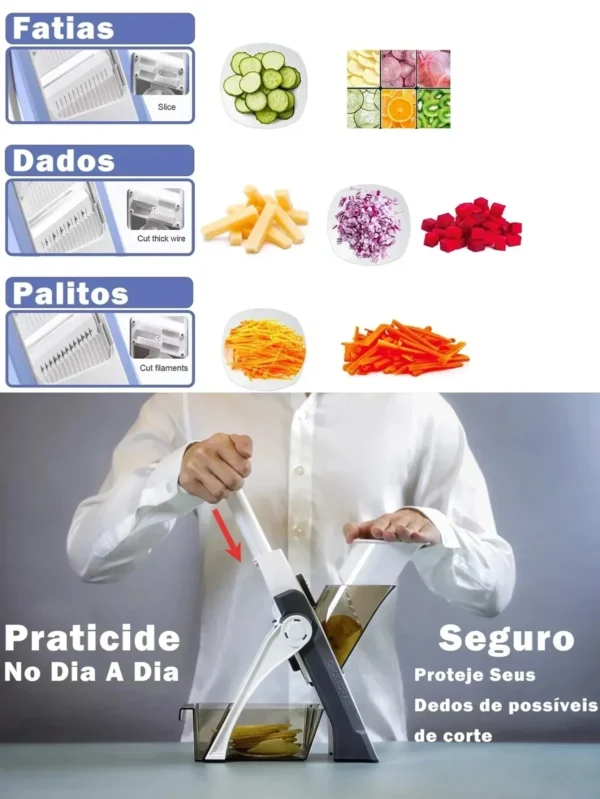 Vegetable Chopper with Mandoline Slicer - Image 2