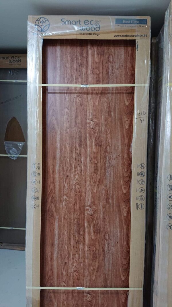 Barmatic Deep Wooden Texture Door Smart eco wood toilet & belcony, Bedroom door, Main door - Image 3