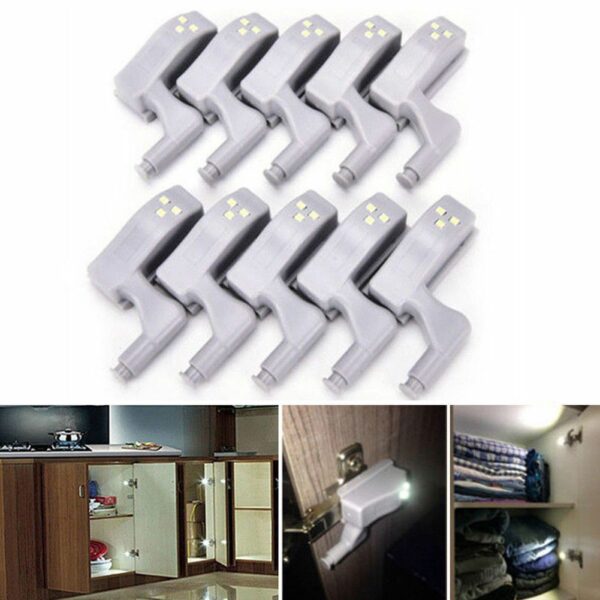 1Pcs LED Hinge Light Smart Sensor Kitchen Cabinet Cupboard Wardrobe Lamp - Image 5