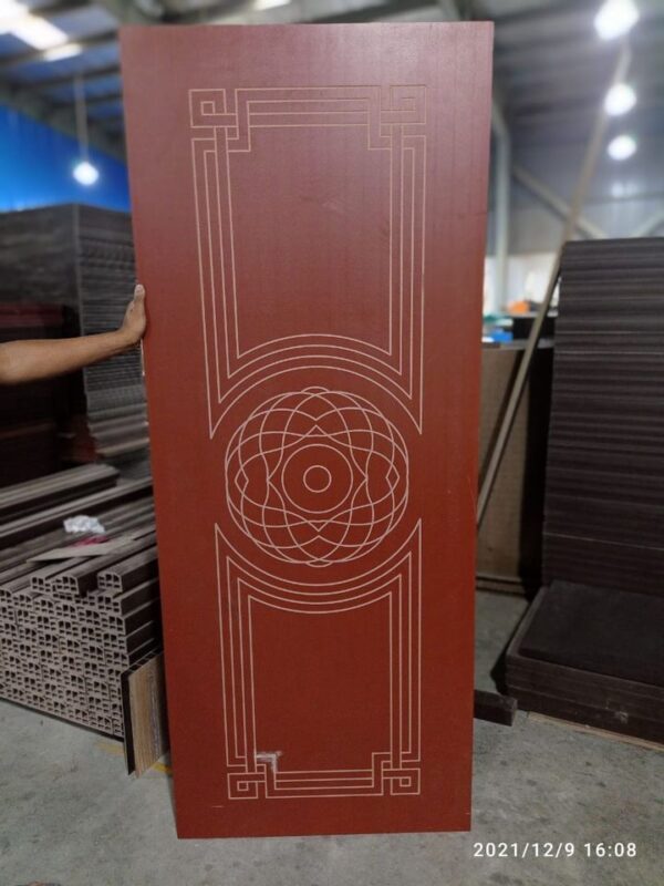 SMART ECO WOOD TOILET & BELCONY DOOR - RED - Image 5