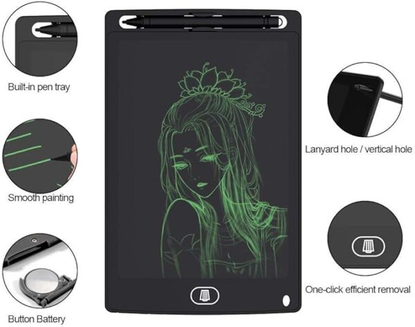8.5" LCD Writing Tablet Drawing Pad, Erasable E-writer, Office Writing Board, Digital Drawing Pad, Doodle Board, - Image 3
