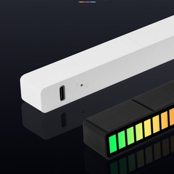 Smart RGB Symphony Sound Control LED Light Music Rhythm Ambient Pickup Lamp App Control For Compute Gaming Desktop Decor - Image 3