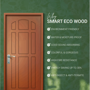 Premium Complete Door Lacquer door Smart eco wood Toilet & Balcony, Bedroom, Main door