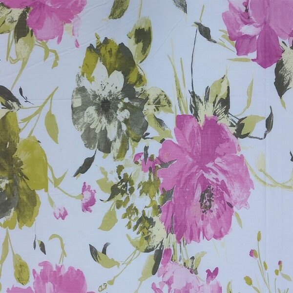 Green Pink Rose King Size Bed Sheet 100% Cotton hometex - Image 3