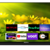 Nova NV-4305 G-HVR Frameless Android TV With Tempered Glass - 43 Inch - Black
