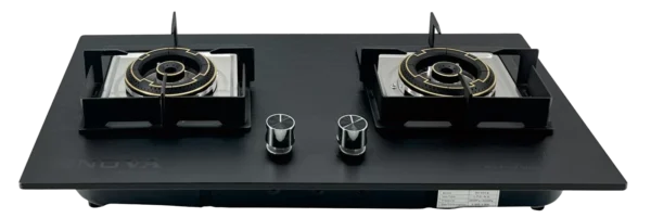 NOVA Gas Stove NV 883 DG Double Burner Glass Gas Stove.NV