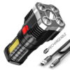 5LED High Power Led Flashlights Rechargeable Camping Spotlight with Side Light 3 Lighting Modes for Camping Adventure Outdoor - Image 10