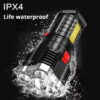 5LED High Power Led Flashlights Rechargeable Camping Spotlight with Side Light 3 Lighting Modes for Camping Adventure Outdoor - Image 12