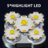 5LED High Power Led Flashlights Rechargeable Camping Spotlight with Side Light 3 Lighting Modes for Camping Adventure Outdoor - Image 11