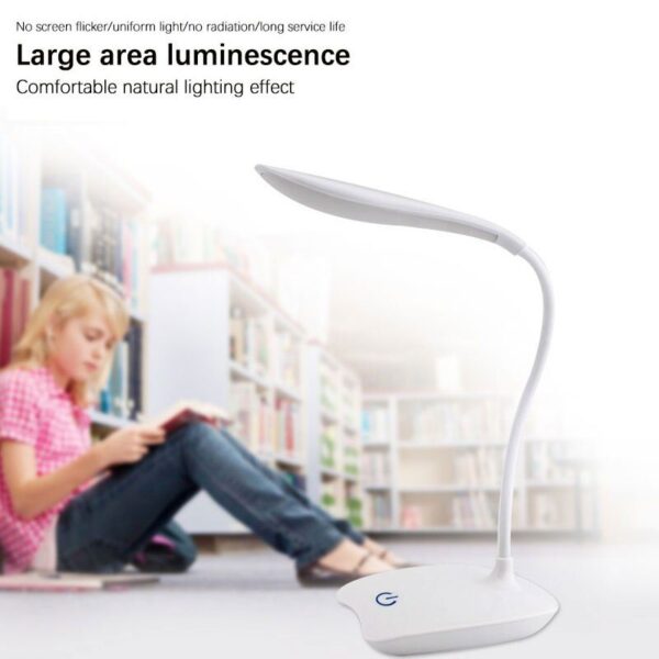 LED Desktop Desk Lamp USB Rechargeable Lighting Eye Protection Room Night Light Bedroom Bedside Student Reading Lamp - Image 7
