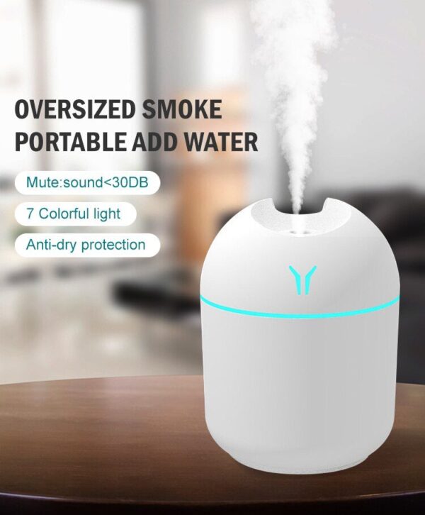 Mini Large Mist Volume USB Air Humidifier Household Small Desktop Intelligent Car New Aromatherapy Machine - Image 4