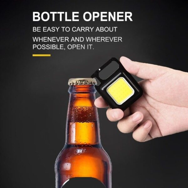 Multifunction Mini COB Keychain Light USB Rechargeable Emergency Lamps Magnetic Repair Work Outdoor Camping Flashlight - Image 8