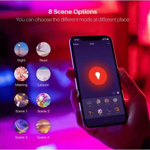 Tuya Smart Bulb E27 WiFi/Bluetooth Dimmable LED Light Bulb RGBCW 100-240V Smart Life App Control Support Alexa Google Home - Image 8