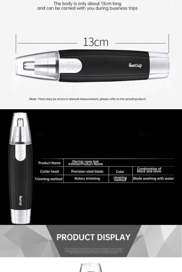 Electric Nose Hair Trimmer For Men Battery Model Trimming Nose Hair Women Nostrils Trim The Hair Scissors Nasal Hair Knife - Image 9
