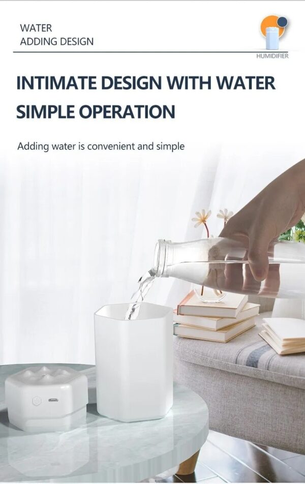 Air Humidifier Aroma Oil Humidificador USB Cool Mist Sprayer with Colorful Soft Night Light Purifier Car Home Appliance - Image 4