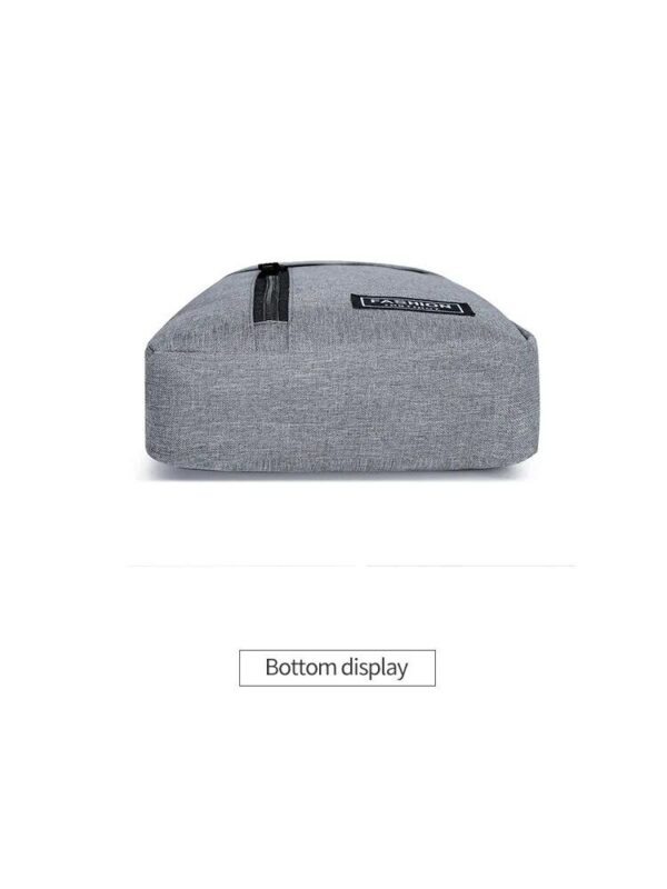 Chest Bag Fashion New Solid Color Men Chest Bag Outdoor Casual Fashion One Shoulder Crossbody Bag - Image 3