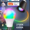 Tuya Smart Led Bulb E27 220V Smart Light Dimable Bluetooth RGB Lamp APP Control for Bedroom Room Decoration Party Lights - Image 3
