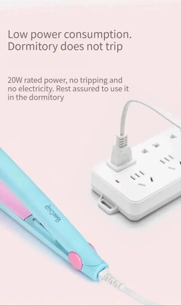 Mini Hair Straightener Clipboard Small Power Plug Curling Hair Straight Hair Girls Air Bangs Portable Hair Straightener - Image 6