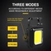 Multifunction Mini COB Keychain Light USB Rechargeable Emergency Lamps Magnetic Repair Work Outdoor Camping Flashlight - Image 4