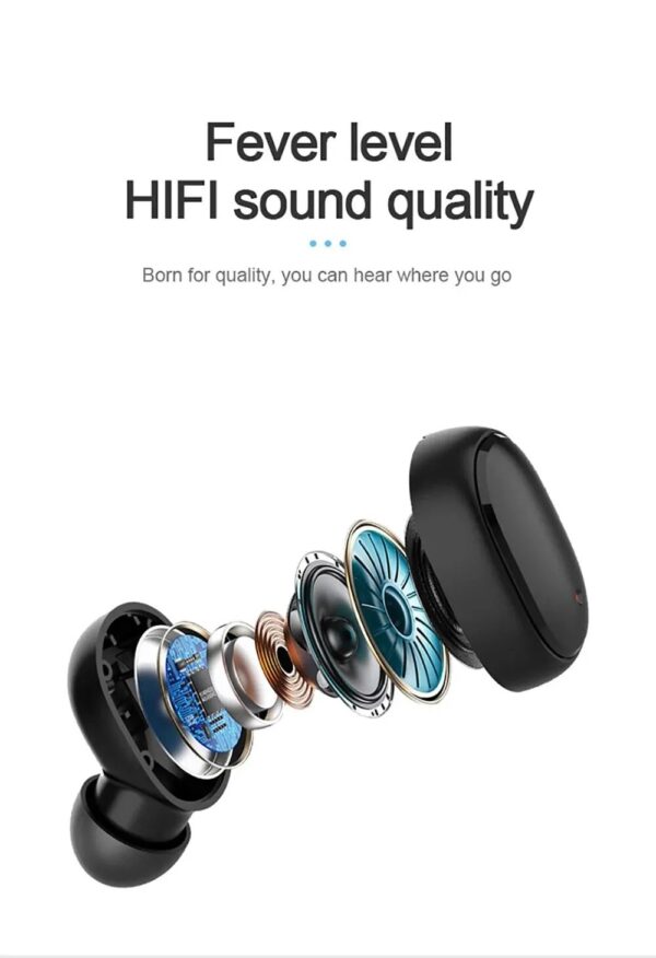 A6s Bluetooth Earphones Tws In Ear Bluetooth 5 0 Running Sports Stereo Buttons With Microphone Wireless Headphones - Image 6