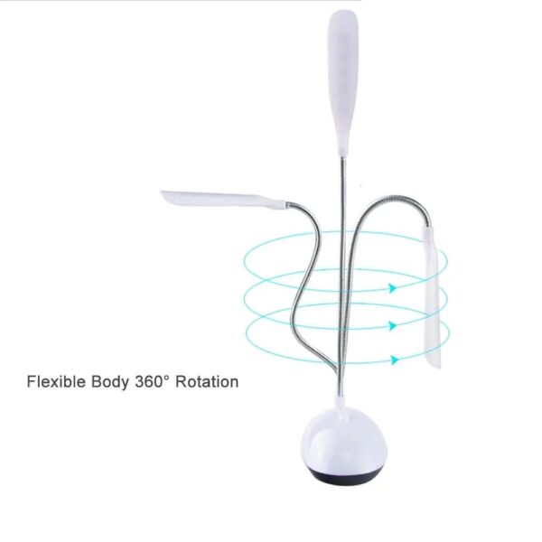LED Desk Table Reading Lamp For Study Eye Protection Lamp AAA Battery Powered Lamp Folding Creative Night Light - Image 5