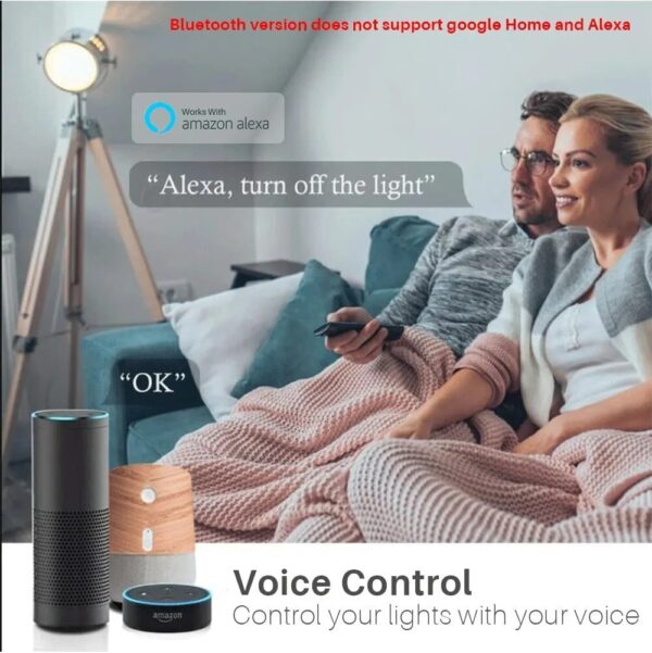 Tuya Smart Bulb E27 WiFi/Bluetooth Dimmable LED Light Bulb RGBCW 100-240V Smart Life App Control Support Alexa Google Home - Image 7