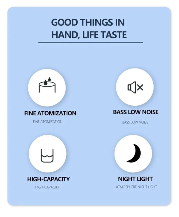 Air Humidifier Aroma Oil Humidificador USB Cool Mist Sprayer with Colorful Soft Night Light Purifier Car Home Appliance - Image 15
