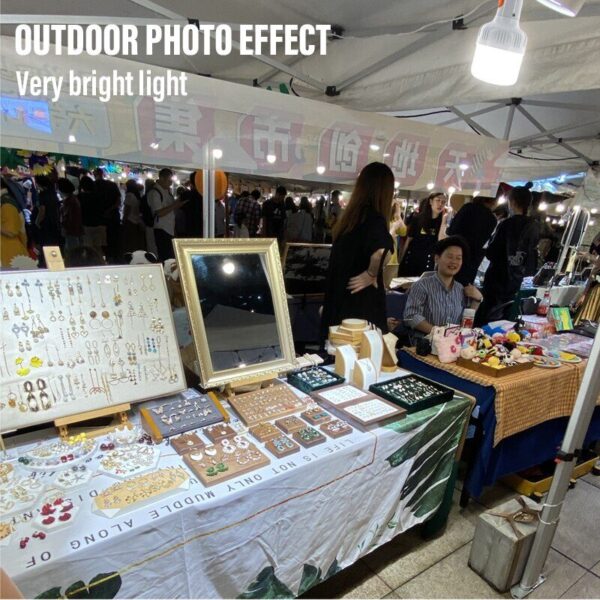 Outdoor USB Rechargeable LED Lamp Bulbs High Brightness Emergency Light Hook Up Camping Fishing Portable Lantern Night Lights - Image 3