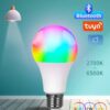 Tuya Smart Led Bulb E27 220V Smart Light Dimable Bluetooth RGB Lamp APP Control for Bedroom Room Decoration Party Lights - Image 2