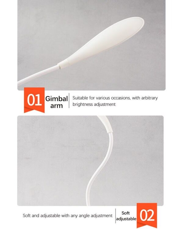 LED Desktop Desk Lamp USB Rechargeable Lighting Eye Protection Room Night Light Bedroom Bedside Student Reading Lamp - Image 4