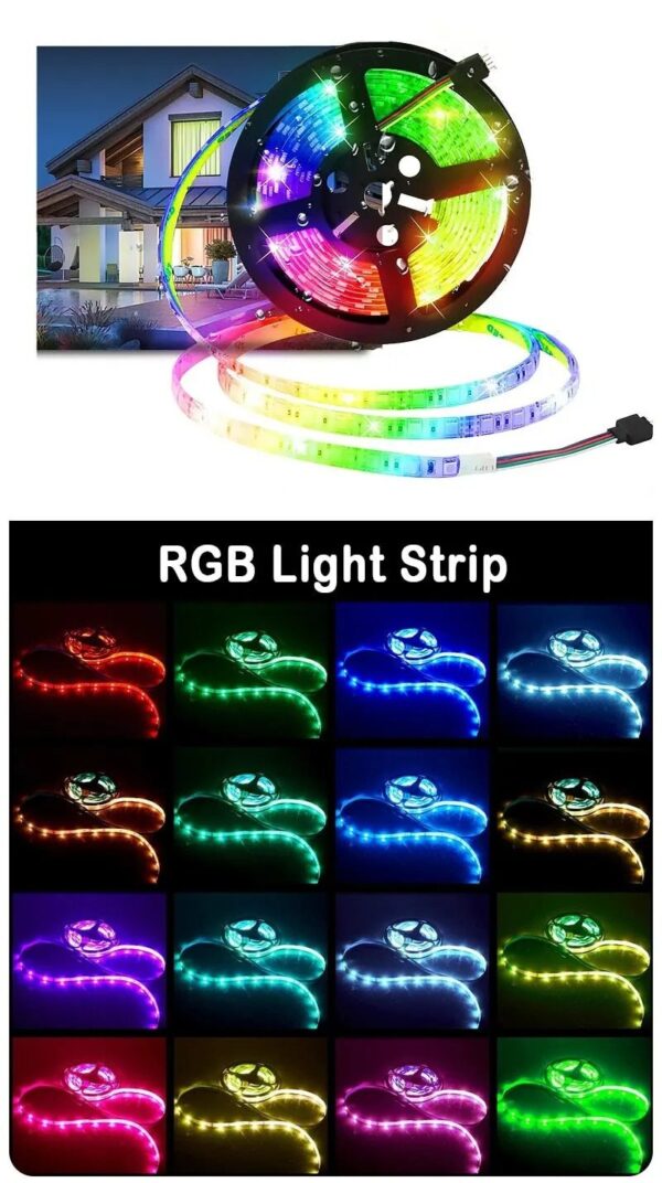 2M LED Light String 60 Leds Computer Desk DIY Backlight 24 Key Remote - Image 7