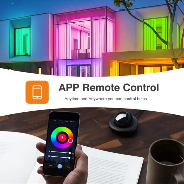 Tuya Smart Bulb E27 WiFi/Bluetooth Dimmable LED Light Bulb RGBCW 100-240V Smart Life App Control Support Alexa Google Home - Image 2