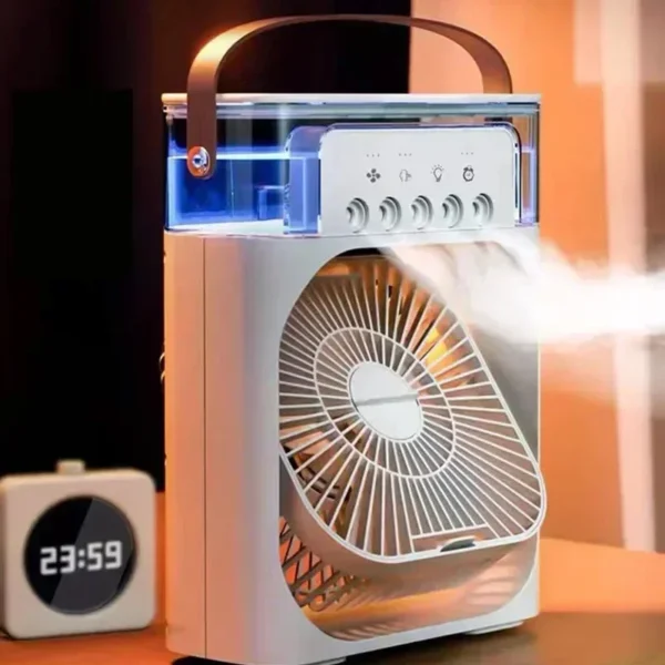 4 In 1 Portable Fan USB Personal Air Cooler Mini Air Conditioner - Image 2