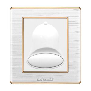Uni White Bell Push