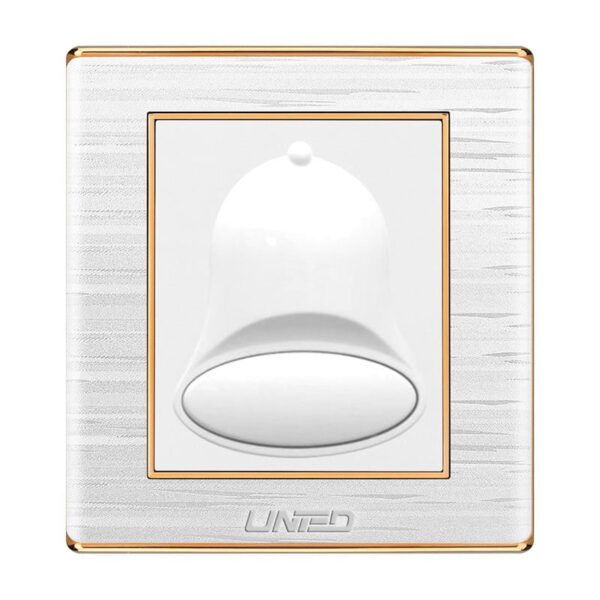 Uni White Bell Push