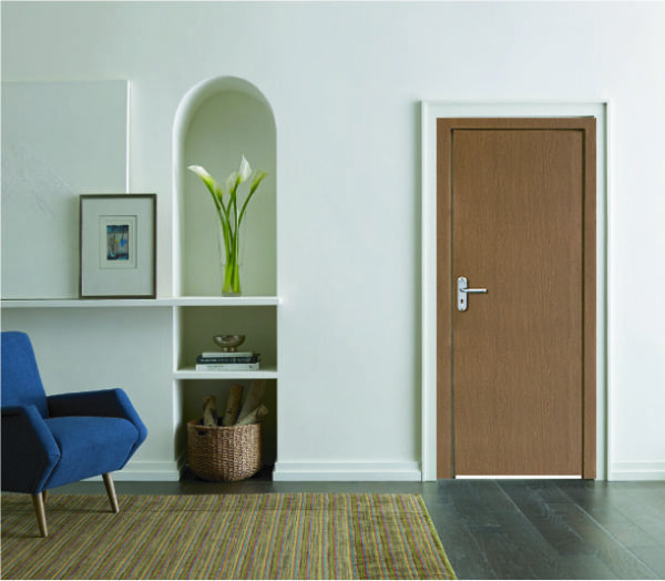 Wooden Texture Door SMART ECO WOOD TOILET & BELCONY DOOR Bedroom door, Main door- Owk Wood Light