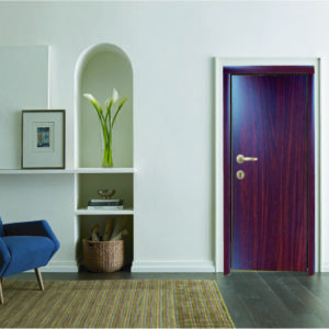 SMART ECO WOOD TOILET & BELCONY DOOR, Bedroom door, Main door - Mehegony Deep- Wooden Texture Door