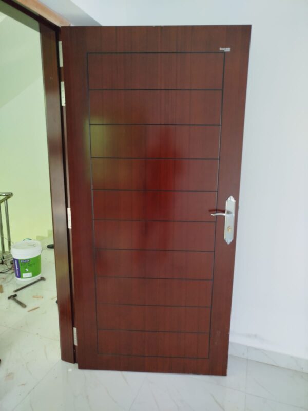Lacquer door Toilet & Balcony- 84''x30''x4''x30mm (smart eco door) without accessories, (Frame+Panel) - Image 2
