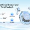 Wireless ultra pro Ear buds Transparent Digital Bluetooth Headphone - Image 3