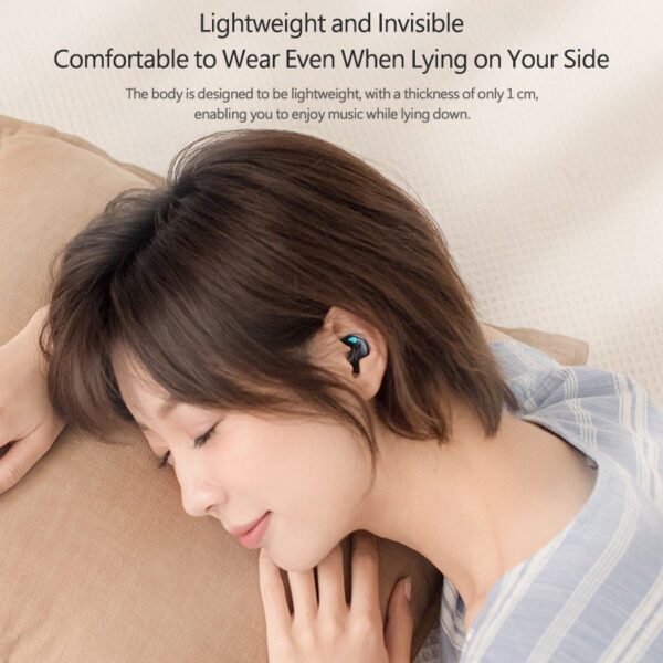 Homel X55 TWS Wireless Bluetooth Earbuds Painless Wear Ultra Thin Non-in -ear Headphones Handfree Calling Driving Earphones Noise Cancelling Headset with LED Display Charging Box and Microphone - Image 22
