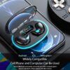Homel X55 TWS Wireless Bluetooth Earbuds Painless Wear Ultra Thin Non-in -ear Headphones Handfree Calling Driving Earphones Noise Cancelling Headset with LED Display Charging Box and Microphone - Image 19