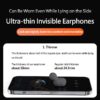 Homel X55 TWS Wireless Bluetooth Earbuds Painless Wear Ultra Thin Non-in -ear Headphones Handfree Calling Driving Earphones Noise Cancelling Headset with LED Display Charging Box and Microphone - Image 5