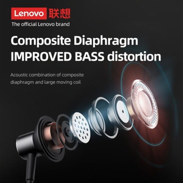Lenovo HE05X TWS Neckband Headphone Wireless Bluetooth Earphone with Microphone Noise Cancelling Earbuds Sport Headset - Image 5